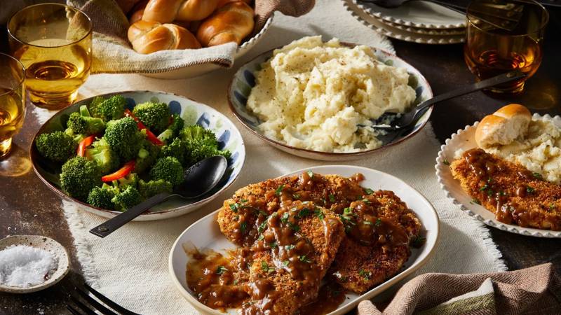 Smothered Pork or Chicken Meal